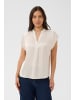SAINT TROPEZ Kurzarm-Bluse PananSZ Gerade Passform in Ice