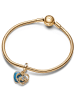 Pandora Charm-Anhänger Disney Cinderellas Kutsche und Herz Gold