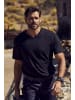 JP1880 Kurzarm T-Shirt in schwarz
