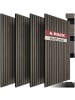 tectake Schallschutzpanel Echtholzfurnier 110x50 cm, 3D, schallabsorbierend