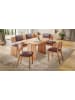 58 aufm Kessel ECKBANKGRUPPE Modern Dani 4 für 7 Personen Massivholz Wildeiche/Braun