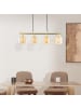 home24 home24 Pendelleuchte 4-flammig (1er Set) - Gold - Glas & Metall - 75.0 x 150.0 x 12.0 cm in Gold