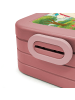 Mr. & Mrs. Panda Bento Box Einhörner Umarmen Design ohne Spruch in Rot Pastell