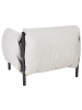 Beliani Sessel ESPERIA in Grau/Schwarz - (W) 115 x (H) 80 x (L) 93 cm