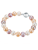 Valero Pearls Armband aus Sterling Silber mit Süßwasser-Zuchtperle in multicolor