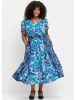 sheego by Joe Browns Druckkleid in blau gemustert
