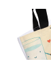Mr. & Mrs. Panda Strandtasche Milch Keks Design mit Spruch in Weiß