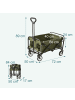 relaxdays Bollerwagen in Grün - (B)50 x (H)89 x (T)72 cm