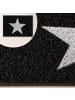 relaxdays Fußmatte Stern in Schwarz - (B)60 x (T)40 cm