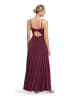Vera Mont Abendkleid mit Lurexfaden in Red/Silver