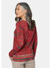 GOLDNER Kurzgröße:  Langarmshirt Elegantes Blusenshirt, Paisley-Design in cayenne / gemustert