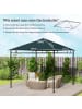 Outsunny Pavillondach L298 x B295 cm Dunkelgrau