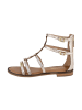 Les Tropéziennes par M Belarbi Flache Ledersandalen Les Hastrid Gold