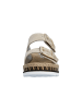 rieker Leder-Sandalen mit Keilabsatz „Montreux“ Beige