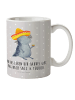 Mr. & Mrs. Panda Tasse Axolotl Tequila mit Spruch in Grau Pastell