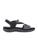 rieker Komfort Sandalen in Schwarz
