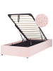 Beliani Kinderbett DINAN in Rosa - (W) 97 x (H) 31 x (L) 214 cm