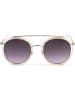 styleBREAKER Sonnenbrille in Gold / Grau Verlauf