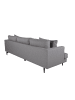 ebuy24 Sofa Sofia Grau 255 x 86 cm