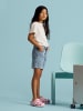 name it Shorts in Light Blue Bleached Denim