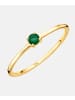 Diamant L'éternel Ring aus 375 Gelbgold mit Smaragd