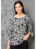 Alba Moda Druckbluse mit grafischem Dessin in schwarz