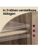 VASAGLE Küchenschrank Daxton in Kamelbraun-Schwarz - (B)100 x (H)75 x (T)35 cm