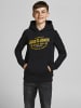 JACK & JONES Junior Sweatershirt 'LOGO SWEAT HOOD' in schwarz