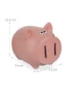 relaxdays 10 x Sparschwein in Rosa - (B)12 x (H)12,5 x (T)14 cm