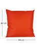 JACK 1x Outdoor Kissenhülle 60x60cm Uni in Orange