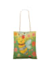 Mr. & Mrs. Panda Tasche Biene Blume Design ohne Spruch in Weiß