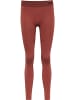 Hummel Leggings Hmlfirst Seamless Training Tight Women in MARSALA