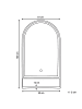 Beliani Wandspiegel VALOUZE in Silber - (W) 61 x (H) 100 x (L) 4 cm Horizontal