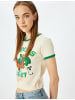 KOTON TSHIRT SS in Beige