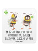 Mr. & Mrs. Panda Bierdeckel Hummeln Kleeblatt mit Spruch in Weiß