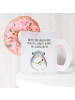 Mr. & Mrs. Panda Teeglas Chinchilla Blume mit Spruch in Transparent