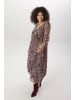 Aniston PLUS Meshkleid in bordeaux-weiß