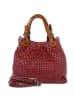 Florence Florence Handtasche, Umhängetasche Leder dunkelrot, bordeaux ca. 31cm