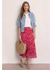 Street One Maxi-Rock aus Chiffon mit floralem Print in salsa red