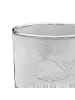 Mr. & Mrs. Panda Whiskyglas Wal Konfetti mit Spruch in Transparent