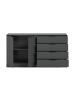 ebuy24 Sideboard Kopenhagen Anthrazit 148 x 35 cm