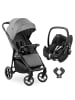 Hauck Buggy Shop N Care inkl. Autositz Pebble in grau,schwarz