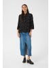 Kaffe Langarm - Hemd KAvinni Loose fit in Black/White dot