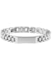 Adeliás Unisex Armband – Gliederarmband aus Edelstahl 19 cm in silber