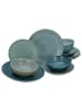 CreaTable CreaTable Reactive Aqua Teller Set 12 teilig in Blau