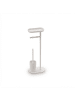 relaxdays WC Garnitur in Weiß – (B)23 x (H)65 x (T)17 cm