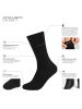 camano Baumwolle Unisex-Socken 2 Paar mit Softbund ca-soft in schwarz