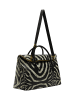 faina Women Tote Bag in Black White