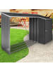 VCM  Metall Kaminholzregal Holzlager 161 x 161 x 63 cm in Anthrazit