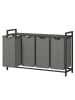 VASAGLE Wäschekorb Brenta in Schwarz-Grau - (B)33 x (H)72.5 x (T)115.6 cm